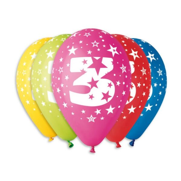 Балони с щампа цифра"2" (Копие)