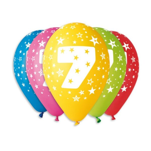 Балони с щампа цифра"6" (Копие)