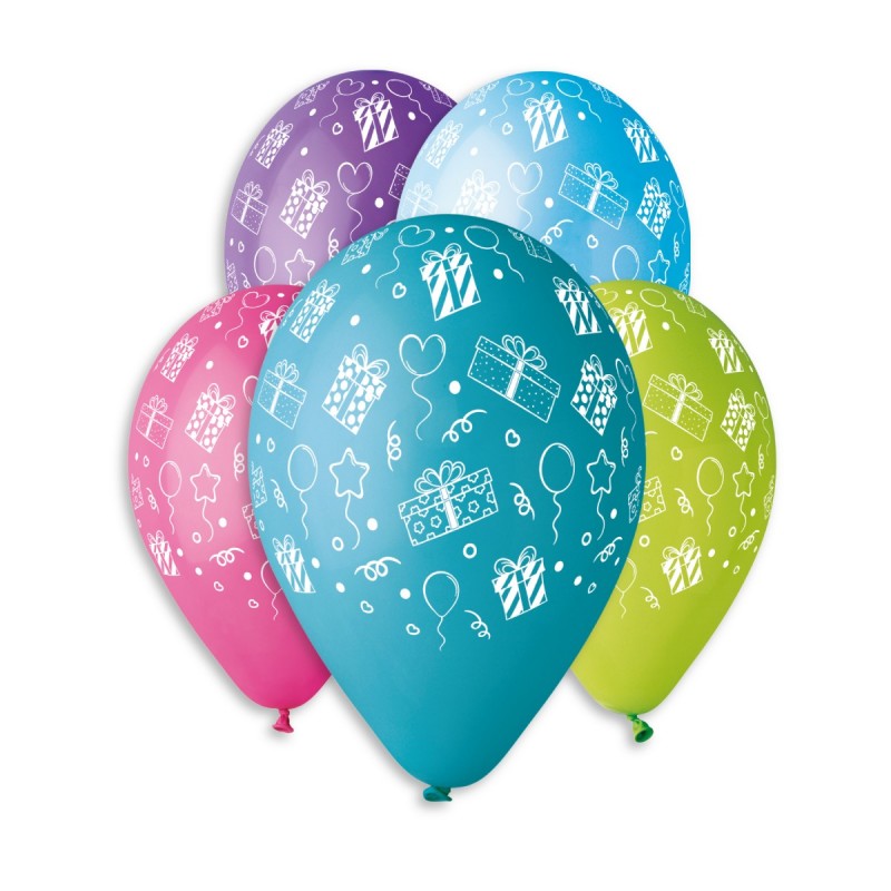 Балони с щампа "happy birthday" сърца (Копие)